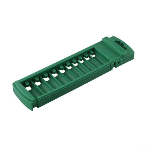 Zilimontt Steckschlüssel-Organizer-Box für 1/4 3/8 1/2-Zoll-Antrieb, robuster ABS-Kunststoff, Stecknuss-Clip-Schienenhalter mit einzelnen Schlitzen, grüne Werkzeugablage für Mechaniker (lang 6,35 mm) von Zilimontt