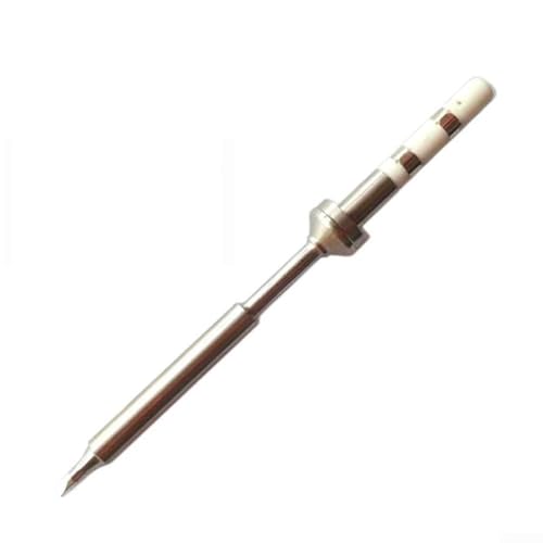 Zilimontt TS100 Ersatz-Lötkolbenspitze, 72 W, Edelstahl-Heizkern, 180-480 °C, spitzes Messer, Hufeisenformen, kompatibel mit elektronischen Lötkolben für (TS-100-D24) von Zilimontt