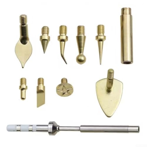 Zilimontt TS100 Thermo-Einsatzmutter Trimmwerkzeug CNC-Messing-Lötkolbenspitze Verbandskopf mit austauschbarem weiblichem Design für 3D-Druck ABS-Materialien (Set 2) von Zilimontt