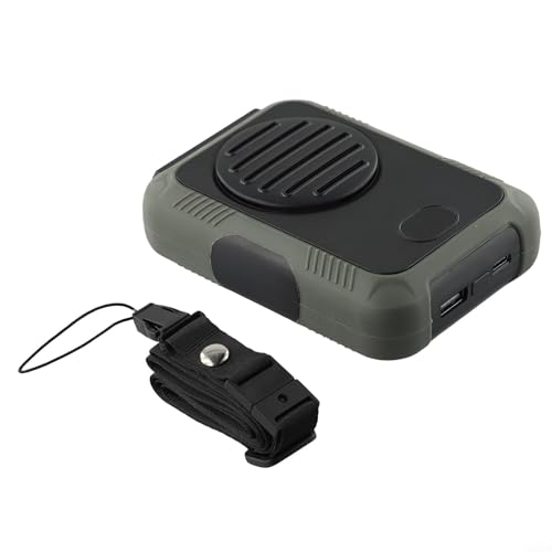 Zilimontt Tragbarer Ventilator mit Clip und 6000 mAh Akku, USB-Schnellladung, persönlicher Gürtelventilator mit starkem Luftstrom und bis zu 20 Stunden Laufzeit zum Wandern, Grün (DQ223)) von Zilimontt