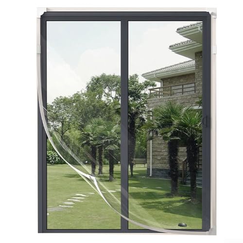 Zilimontt Transparente Fensterisolierungsfolie für Winterschutz, energieeffiziente thermische winddichte Barriere aus EVA-Material, anpassbare Größe 1,2 m (1,2 m x 1,6 m) von Zilimontt