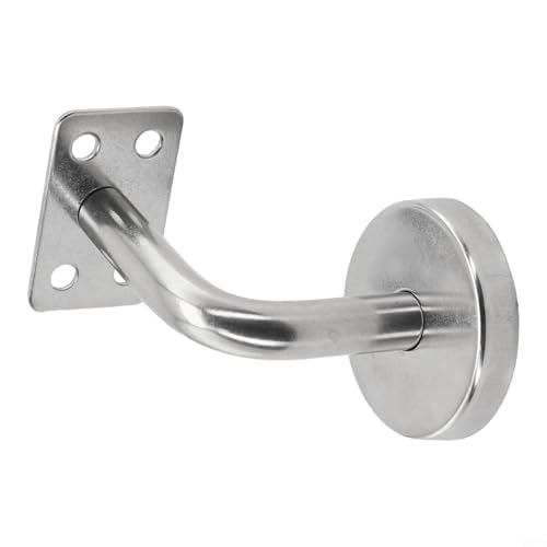 Zilimontt Treppenhandlaufhalterung aus Edelstahl, Wandstütze für Geländer und Balustraden-Moppsticks, robuste Wandhalterung, kompatibel mit Eiche, Kiefer und (60 mm x 60 mm) von Zilimontt