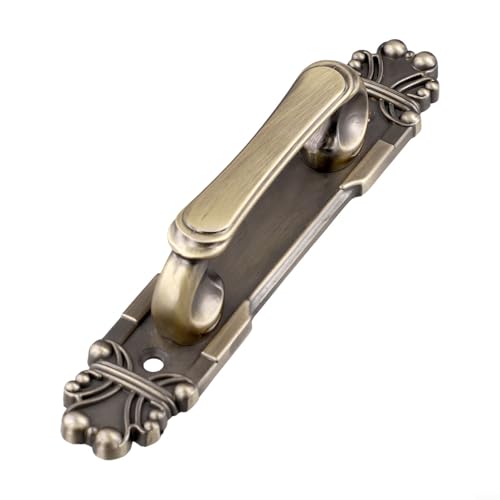 Zilimontt Türgriff aus Aluminiumlegierung für Schiebetüren und Holztüren, europäischer antiker Stil mit gebürsteter polierter Oberfläche, rostfrei, einfache Installation, geeignet (Bronze, 165 mm) von Zilimontt