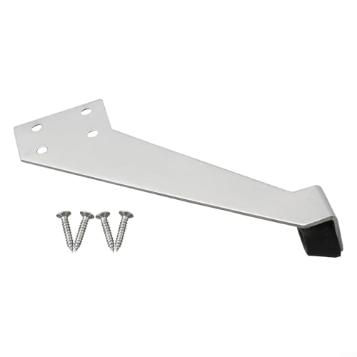 Zilimontt Türstopper aus Edelstahl 304 für Wand- und Möbelschutz, stumm Türpuffer und Top-Stopper, silberfarbene Türbeschläge für Holz- oder Metalltüren, inklusive (links geöffnet) von Zilimontt