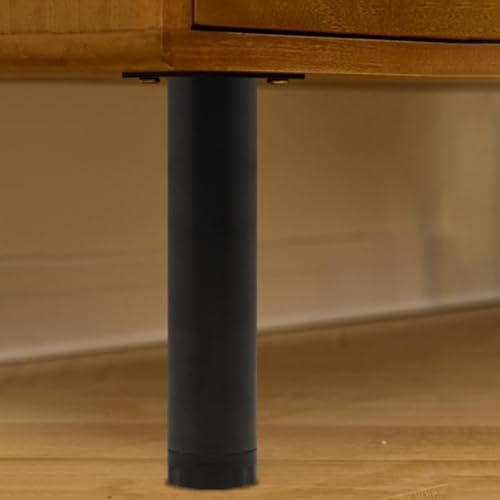 Zilimontt Verstellbare Möbelfüße, kaltgewalzter Stahl, für Sofa, Bett, TV-Schrank, Stützbeine mit 300 kg Tragkraft und 10 mm Höhenverstellung, für Tische, Stühle und (11,5 cm schwarz) von Zilimontt