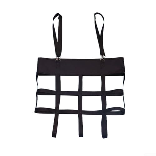 Zilimontt Verstellbare Pferdestallbox Fächertaschenhalter für Stall oder Scheune, 600D PVC mit 2,5 cm Gurtband, hängende Lüfterhalterung, Zubehör passend für 51 x 51 x 10 cm Lüfter für Pferdeställe von Zilimontt