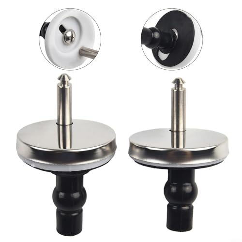 Zilimontt WC-Sitz-Scharniere, Edelstahl, Schnellentriegelung, robustes Scharnier-Set mit 50-mm-Scheiben und 8-mm-Stiften, für wandhängende Toiletten, passend für die meisten von Zilimontt