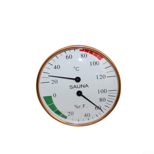 Zilimontt Wandmontiertes Sauna-Thermometer und Hygrometer mit Metallrahmen und gewölbter Glasfläche, 10-120°C Temperaturbereich, 0-100% Luftfeuchtigkeitsmessung, leicht ablesbar Zilimontt Wandmontiertes Sauna-Thermometer und Hygrometer mit Metallrahmen und gewölbter Glasfläche, 10-120°C Temperaturbereich, 0-100% Luftfeuchtigkeitsmessung, leicht ablesbar von Zilimontt