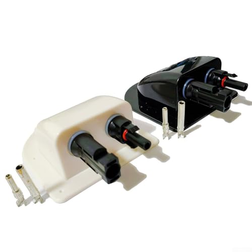 Zilimontt Wasserdichte ABS Solarkabel Abzweigdose für Schalttafelinstallationen, wetterfestes Dual-Entry Gehäuse für 2-6mm² Kabel mit Photovoltaik-Steckverbindern verleimt Zilimontt Wasserdichte ABS Solarkabel Abzweigdose für Schalttafelinstallationen, wetterfestes Dual-Entry Gehäuse für 2-6mm² Kabel mit Photovoltaik-Steckverbindern verleimt von Zilimontt