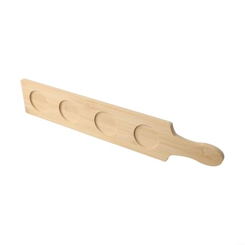 Zilimontt Weinglashalter aus Holz, mit mehreren Löchern – für kleine Gläser, Teetassen, Biergläser, Zuhause, Bar, Theke, Display, 38 x 10 x 2 cm (4 Löcher) von Zilimontt