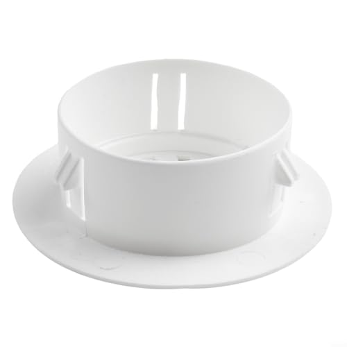 Zilimontt Weiße PP-Kunststoff-Lüftungsgitter-Abdeckrosette für Klimaanlagen, Wandlochdekoration, Innenbereich, für HVAC-K-Öffnung, runde Verschlussart, geeignet (70 mm) von Zilimontt