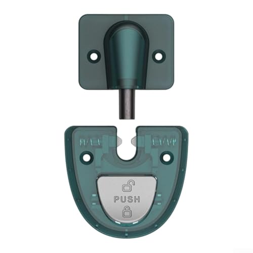 Zilimontt Winddichter Türstopper für Badezimmer und Schlafzimmer, unsichtbarer Anti-Kollisions-Türstopper mit ABS-Konstruktion, 8 x 12,5 x 4 cm in Grün/Schwarz/Braun (Grün) von Zilimontt