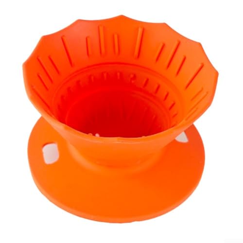 Zilimontt Zusammenklappbarer Kaffee-Tropfer, wiederverwendbarer Silikon-Kaffeefilterhalter, tragbare Camping-Kaffeemaschine für Camping, Wandern (rot) von Zilimontt