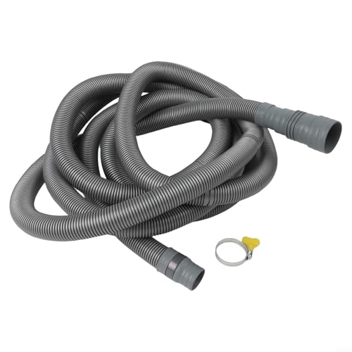Zilimontt Zusammenklappbares Abflussrohr für Wohnwagen mit verstellbarem Adapter, Wohnmobil-Abwasserschlauch-Set für Wohnmobile und Wohnmobile, 5 m erweiterbare Länge mit verstärkter PVC-Konstruktion von Zilimontt