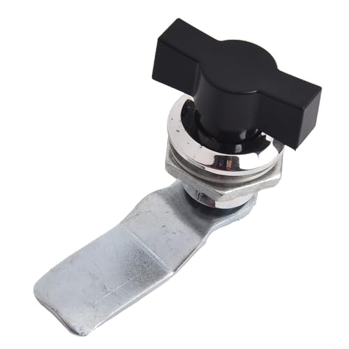 Zilimontt Zylinderschloss für Schranktüren, schlüssellos, Drehzunge, aus Aluminiumlegierung, für Schränke, Verkaufsautomaten, Tresore und Möbel in Büros, Häusern und Schu(Hellweiß + Schwarz) von Zilimontt