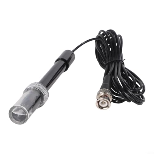Zilimontt pH-Elektrodensonde 0–14 pH-Messbereich mit BNC-Stecker und 2,95 m Kabel für kompatible pH-Messgeräte, Wassertests im Labor, Aquarium, Pool, Schwarz, 2,95 m von Zilimontt