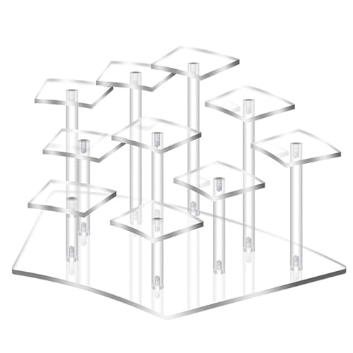 Display Ständer Acryl, 10 Tier Layered Display Stand, Cupcake Display Ständer, Riser Display Regal Ständer, Schmuckständer Vitrine Display Regal, Geeignet Für Anime-Figuren, Kosmetika, Schmuck, Cupcak Display Ständer Acryl, 10 Tier Layered Display Stand, Cupcake Display Ständer, Riser Display Regal Ständer, Schmuckständer Vitrine Display Regal, Geeignet Für Anime-Figuren, Kosmetika, Schmuck, Cupcak von Zillary