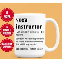 Yogalehrer Geschenk, Tasse, Geschenk Wertschätzung, Abschluss Yogalehrer Geschenk, Tasse, Geschenk Wertschätzung, Abschluss von ZillionsColor