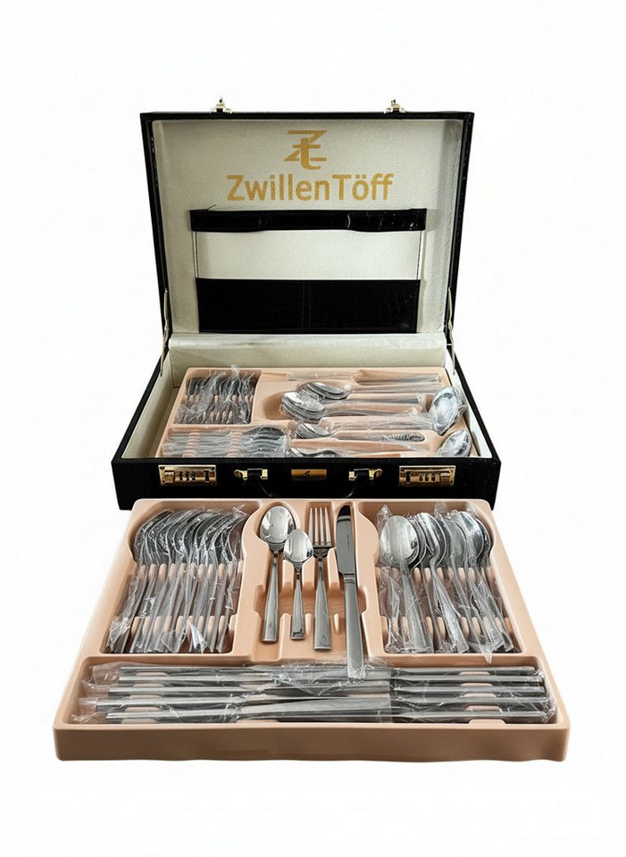 Zilner Besteck-Set 72-teiliges Besteckset Hochwertiger Edelstahl 18/10 Glänzend & Elegant (72-tlg), 12 Personen, Edelstahl 18/10 von Zilner