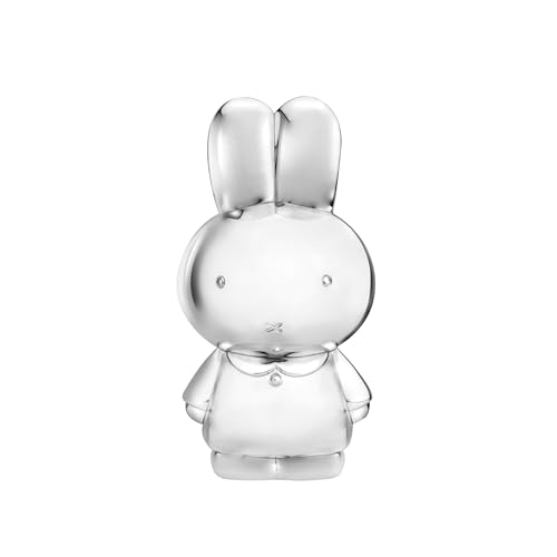 Spardose Kaninchen miffy versilbert anlaufgeschützt 15x7,5x7cm von Zilverstad