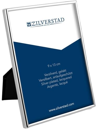 Zilverstad Fotorahmen Sweet Memory (10 x 15cm) – versilberter Rahmen & Rückseite aus Samt, glänzend mit Chrom Optik von Zilverstad