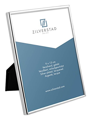 Zilverstad Fotorahmen Sweet Memory (9 x 13cm) – versilberter Rahmen & Rückseite aus Samt, glänzend mit Chrom Optik, Silber von Bredemeijer
