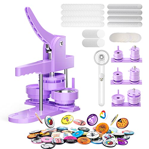 Button Maker Badge Machine 58+32+25mm Drücken Sie den DIY Button Press Machine Zimiking Pin Badge Making Kit mit 300 Kunststoff-Button-Teilen und Kreisschneidern für Party und Geschenke Button Maker Badge Machine 58+32+25mm Drücken Sie den DIY Button Press Machine Zimiking Pin Badge Making Kit mit 300 Kunststoff-Button-Teilen und Kreisschneidern für Party und Geschenke von Zimiking