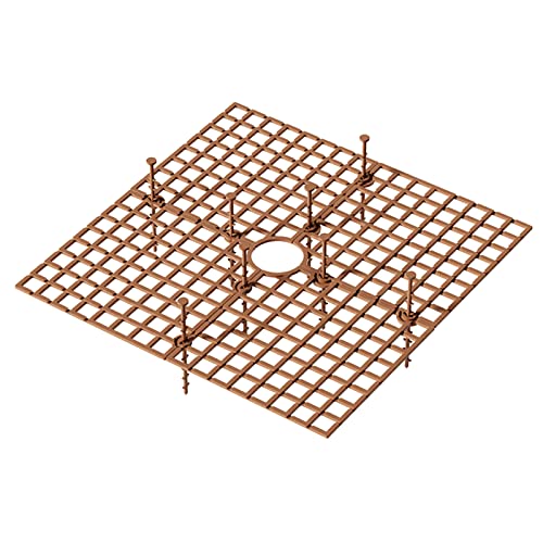 2 Stück Blumentopf Gitter Katzen Baby Schutz 30 cm Blumentopf Abdeckung Schneidbar Blumentopfgitter Eckig Kunststoff Braun Pflanzenschutz für Kinder Kleinkinder Haustiere von Zimoer