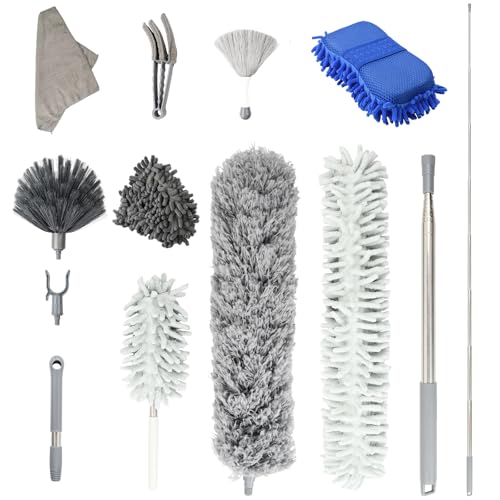 Zimoer 13-Teiliges Set Teleskop Staubwedel Set, Staubwedel Teleskop Lang Ausziehbar, Staubwedel Teleskopstange, Mikrofaser Multifunktion Staubwischer, Staubwedel Teleskop Waschbar für Decke Zimoer 13-Teiliges Set Teleskop Staubwedel Set, Staubwedel Teleskop Lang Ausziehbar, Staubwedel Teleskopstange, Mikrofaser Multifunktion Staubwischer, Staubwedel Teleskop Waschbar für Decke von Zimoer