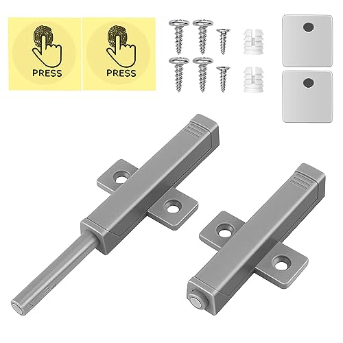 Zimoer 2er-Pack Schwerlast-Schranktür-Dämpfer mit eingebautem Press-to-Release-Rückprallmechanismus und verdecktem Selbstöffnungs-Schubladengriff Zimoer 2er-Pack Schwerlast-Schranktür-Dämpfer mit eingebautem Press-to-Release-Rückprallmechanismus und verdecktem Selbstöffnungs-Schubladengriff von Zimoer
