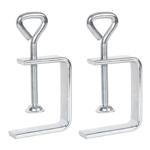 Zimoer C Klemme, 2 Stück Metall C Zwingen Kleine Schraubzwingen, Heavy Duty Trägerklemme Fixierzange Tischklemme Befestigungs Klemme für Holzarbeiten Metallbearbeitung Montage Schweißen Tischlerei von Zimoer