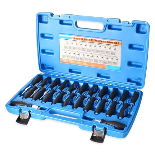 Zimoer Terminal Removal Tool Kit, Entriegelungswerkzeug Set KFZ Stecker, Auspinnwerkzeug KFZ Set, 23 TLG Terminal Entfernung Werkzeugsatz mit Box für Autoreparatur Heimwerken Zimoer Terminal Removal Tool Kit, Entriegelungswerkzeug Set KFZ Stecker, Auspinnwerkzeug KFZ Set, 23 TLG Terminal Entfernung Werkzeugsatz mit Box für Autoreparatur Heimwerken von Zimoer