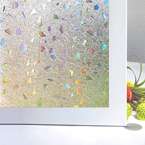 Zindoo Sichtschutzfolie Fenster 3D Fensterfolie Ohne Kleber Dekorfolie Farbeffekt unter Licht Sichtschutzfolie Anti-UV 45X200CM Zindoo Sichtschutzfolie Fenster 3D Fensterfolie Ohne Kleber Dekorfolie Farbeffekt unter Licht Sichtschutzfolie Anti-UV 45X200CM von Zindoo