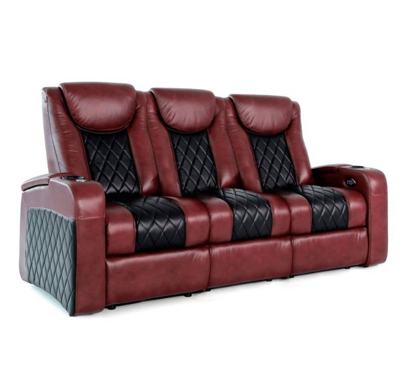 Zinea Sofa Zinea Kinosessel Emperor two tone - 3 Sitzer Sofa – elektrisch, Leder von Zinea