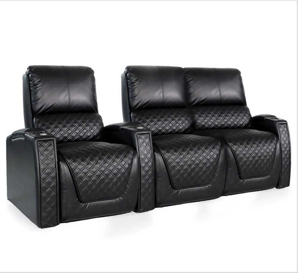 Zinea Sofa Zinea Kinosessel Queen - 3 Sitzer LR - Leder - elektrisch - LED von Zinea