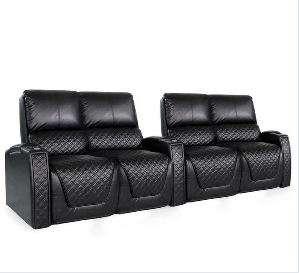 Zinea Sofa Zinea Kinosessel Queen - 4 Sitzer L L&R - Leder - elektrisch - LED von Zinea