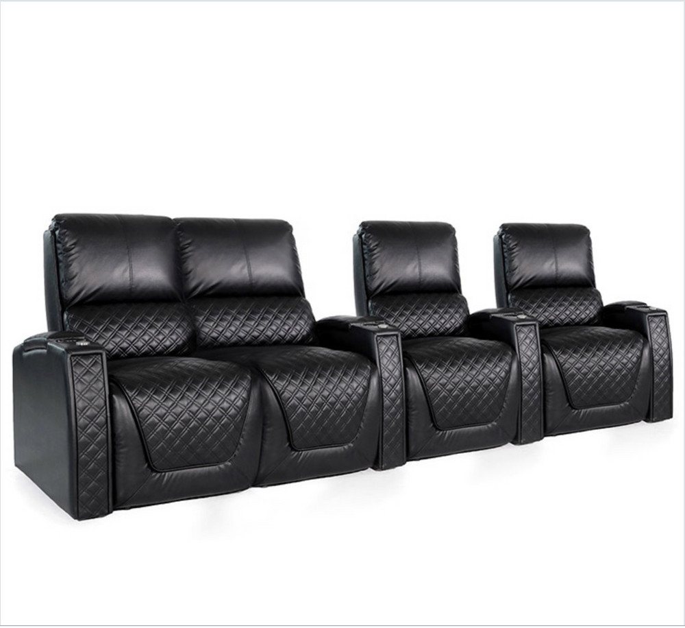 Zinea Sofa Zinea Kinosessel Queen - 4 Sitzer LL - Leder - elektrisch - LED von Zinea