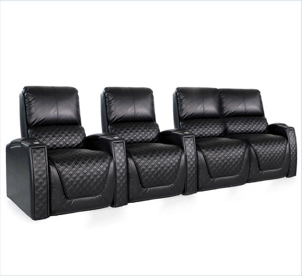 Zinea Sofa Zinea Kinosessel Queen - 4 Sitzer LR - Leder - elektrisch - LED von Zinea