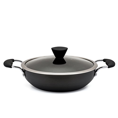 Zinel 4170A Antihaft-Wok mit harteloxiertem Induktionsboden, grau, 24 cm von Zinel