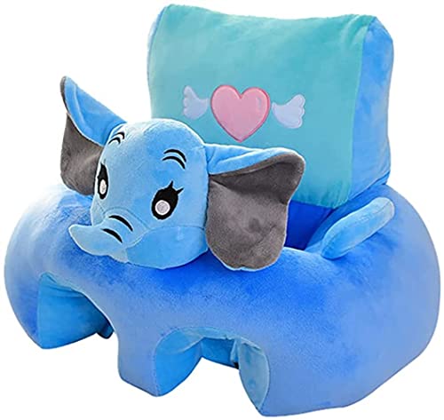 Zinsale Kinder Plüschsessel Baby Sofas fürs Kinderzimmer Kuscheltier Ausgestopftes Tier Kindersessel Lesesofa Weiches Sitzkissen Plüschtiere Kleinkindmöbel (Elephant) von Zinsale