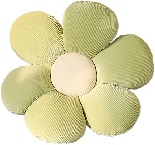 Zinsale Niedliches BlumenBodenkissen, Überwurfkissen, IndieRaumdekoration, Kissen für Teenager, Tweens, Mädchen, Plüsch, Stofftier für Kinder, Lesen, Necke,Schlafzimmer (40CM, Grün) von Zinsale