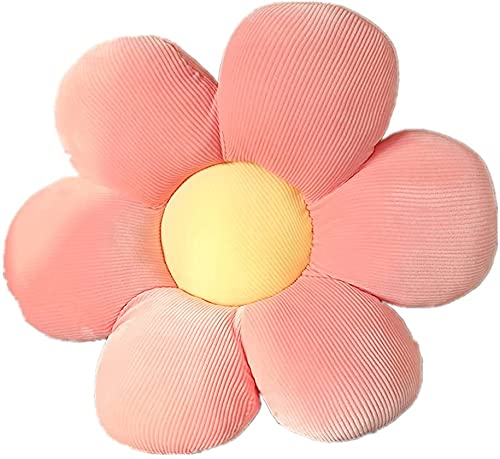 Zinsale Niedliches BlumenBodenkissen, Überwurfkissen, IndieRaumdekoration, Kissen für Teenager, Tweens, Mädchen, Plüsch, Stofftier für Kinder, Lesen, Necke,Schlafzimmer (Rosa, 40cm) von Zinsale