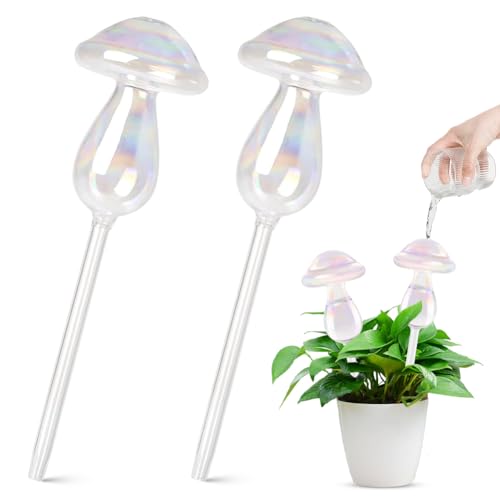 Bewässerungskugeln Set | Wasserspender für Pflanzen | Glas Bewässerungsspieß | Selbstbewässernde Glühbirnen | 2er Pack | Für Zimmerpflanzen, Garten und Balkon Bewässerungskugeln Set | Wasserspender für Pflanzen | Glas Bewässerungsspieß | Selbstbewässernde Glühbirnen | 2er Pack | Für Zimmerpflanzen, Garten und Balkon von Zinueen