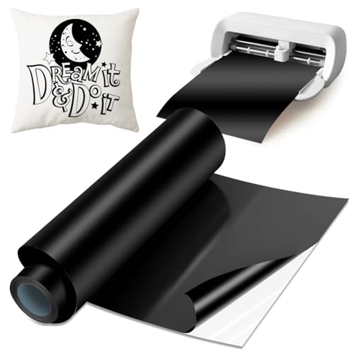 Smart Iron on für Cricut Joy Xtra, 24cm*200cm Smart Heat Transfer Vinyl Rollen HTV, Smart Iron on Vinylfolie Plotter Selbstklebend PU Plotterfolie Textil für DIY Stoffe T-Shirts Smart Iron on für Cricut Joy Xtra, 24cm*200cm Smart Heat Transfer Vinyl Rollen HTV, Smart Iron on Vinylfolie Plotter Selbstklebend PU Plotterfolie Textil für DIY Stoffe T-Shirts von Zinueen