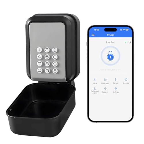 Smart Schlüsseltresor mit Zahlencode Aussen | Bluetooth Schlüsselbox mit Code für Draußen | Smart Lock Schlüsselsafe Outdoor | 12-Stelliger PIN-Code | Wasserdicht & Wandmontage Smart Schlüsseltresor mit Zahlencode Aussen | Bluetooth Schlüsselbox mit Code für Draußen | Smart Lock Schlüsselsafe Outdoor | 12-Stelliger PIN-Code | Wasserdicht & Wandmontage von Zinueen
