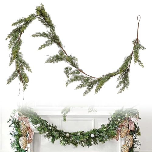 Tannengirlande Künstlich wie Echt - Weihnachts Girlande Grün 300 cm- Weihnachtsgirlande Künstliche Tannengirlande - Weihnachtsdekorationen Girlande Grün für Festlichkeiten Tannengirlande Künstlich wie Echt - Weihnachts Girlande Grün 300 cm- Weihnachtsgirlande Künstliche Tannengirlande - Weihnachtsdekorationen Girlande Grün für Festlichkeiten von Zinueen