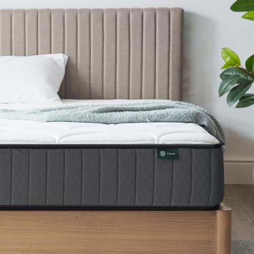 Zinus Doppelmatratze – Feder- und Memory-Schaum-Matratze – 135 x 190 cm – Höhe 20 cm – mittlere Festigkeit – hautfreundliche Hybrid-Matratze – orthopädische Matratze zur Körperunterstützung – Zinus Doppelmatratze – Feder- und Memory-Schaum-Matratze – 135 x 190 cm – Höhe 20 cm – mittlere Festigkeit – hautfreundliche Hybrid-Matratze – orthopädische Matratze zur Körperunterstützung – von Zinus