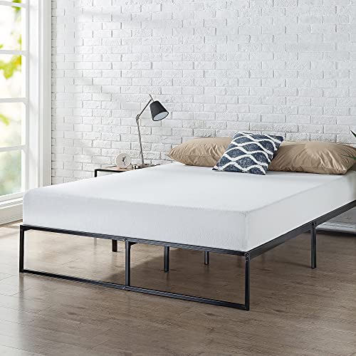 Zinus Lorelai 31 cm Bettgestell aus Metall, Lattenrost aus Metall, Stauraum unter dem Bett, einfache Montage, 160 x 190 cm, Schwarz von Zinus