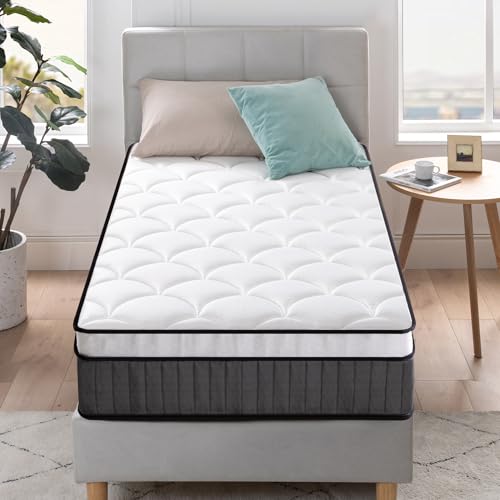Zinus Hybrid Taschenfederkernmatratze 90 x 200 cm, Härtegrad H2-H3 - Höhe 25 cm - kühl - Memory-Schaum – ÖKO-TEX Zertifiziert - Ergonomische Matratze - produziert nach deutschem Qualitätsstandard Zinus Hybrid Taschenfederkernmatratze 90 x 200 cm, Härtegrad H2-H3 - Höhe 25 cm - kühl - Memory-Schaum – ÖKO-TEX Zertifiziert - Ergonomische Matratze - produziert nach deutschem Qualitätsstandard von Zinus