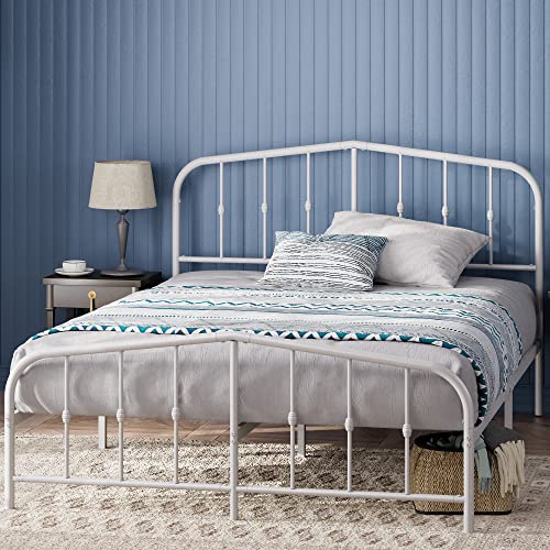 Zinus Heidi Metallplattform 30 cm mit Kopfteil und Lattenfuß aus Stahl, einfache Montage, 135 x 190 cm, Schwarz Zinus Heidi Metallplattform 30 cm mit Kopfteil und Lattenfuß aus Stahl, einfache Montage, 135 x 190 cm, Schwarz von Zinus
